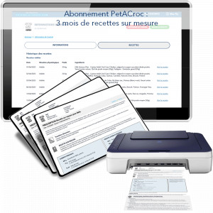 Abonnement Petacroc, 3 mois de recettes